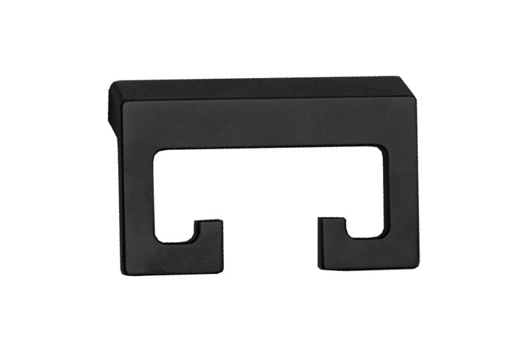 Time Square Double Robe Hook Matte Black