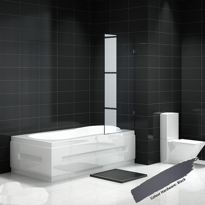 Fully Frameless - Over Bath - Fixed Shower Panel available in 700, 750, 800, 850 or 900mm