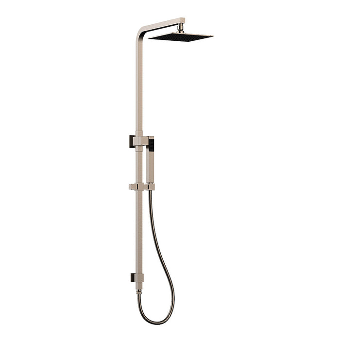 BSS03-BN — Square Shower Set in brushed nickel