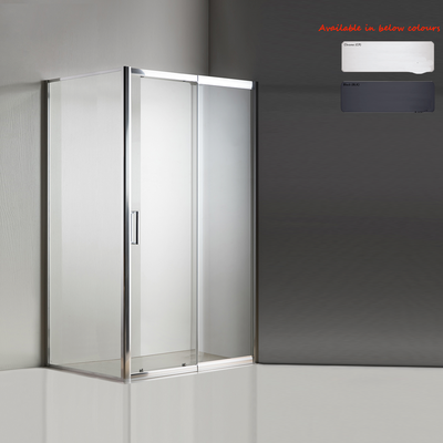 'Miramar' Sliding Semi Framed Shower Screen – Front and Return - Multiple Sizes